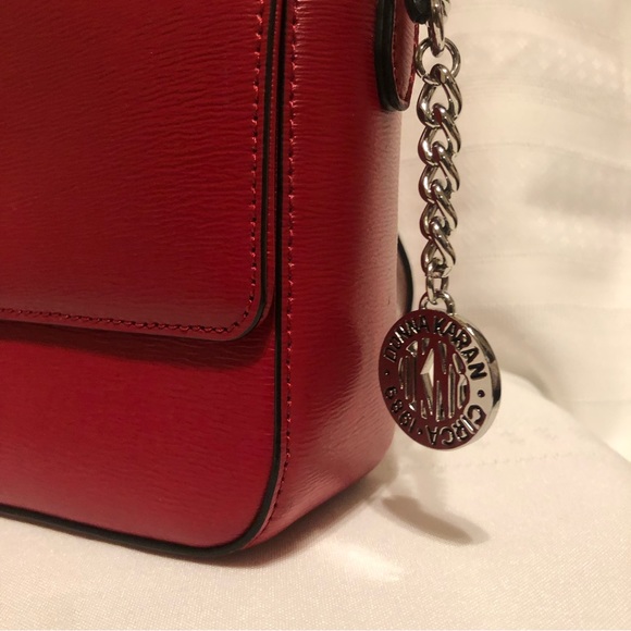 DKNY Red Crossbody Flap Bag - Picture 10 of 10